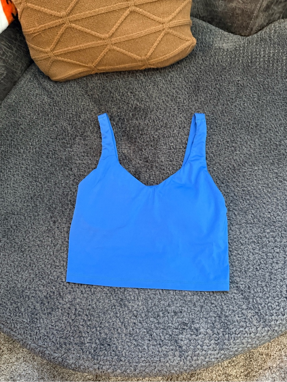 offline by aerie low key longline sports bra in cobalt blue
